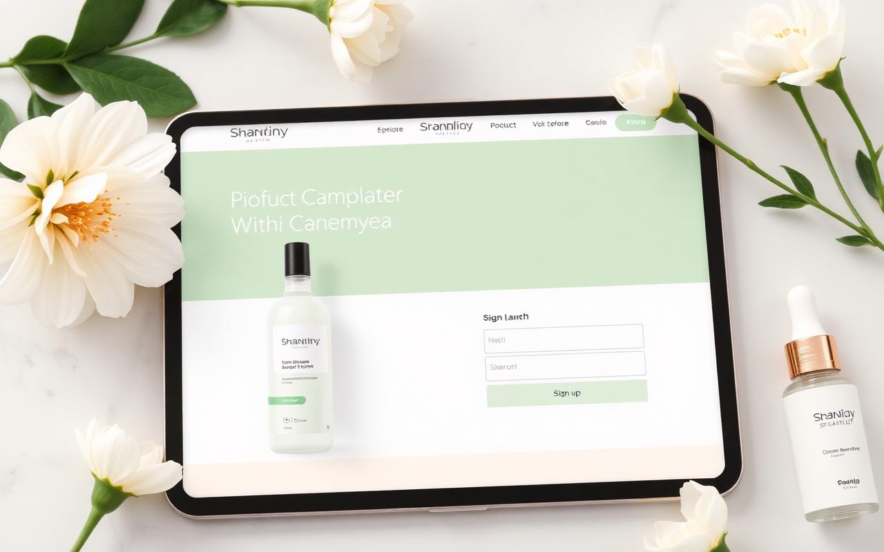 Shantiny Skincare — صفحة إطلاق منتج